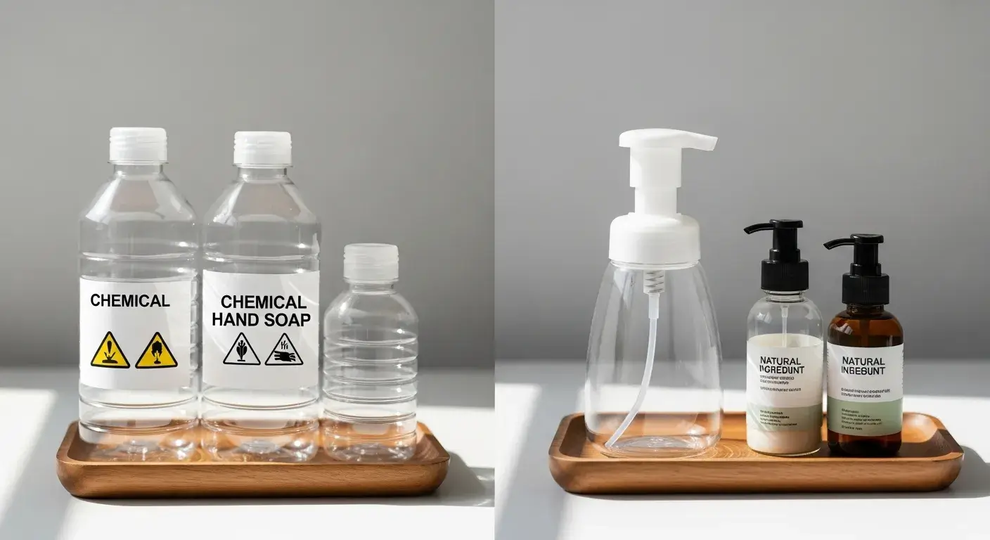 Natural versus commercial hand-wash comparison