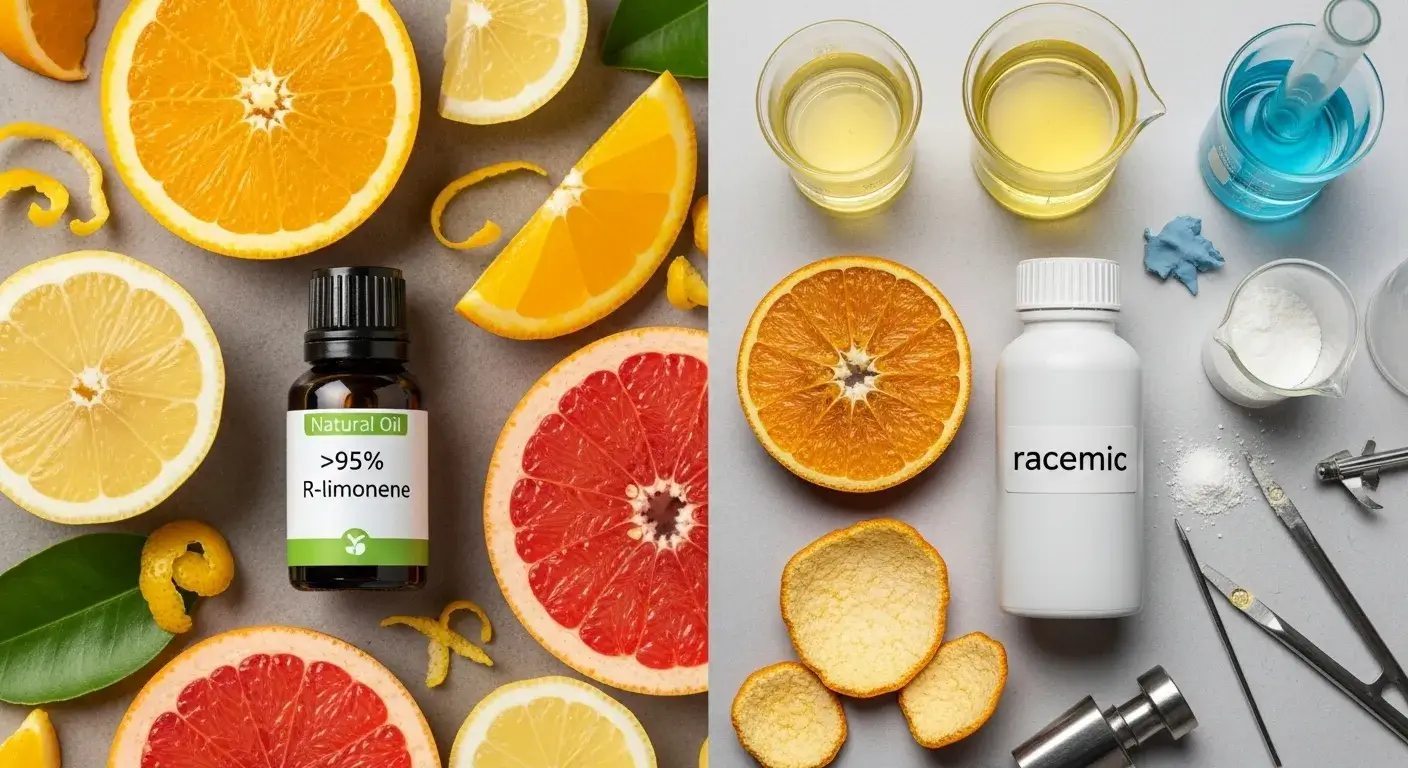 Natural vs racemic oils Differences between natural and racemic essential oils
