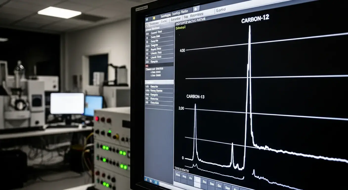 Isotope ratio mass spectrometry chart