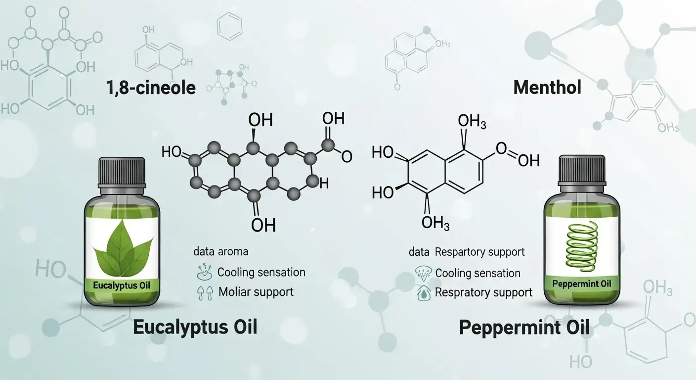 Scientific visualization of essential oil compounds