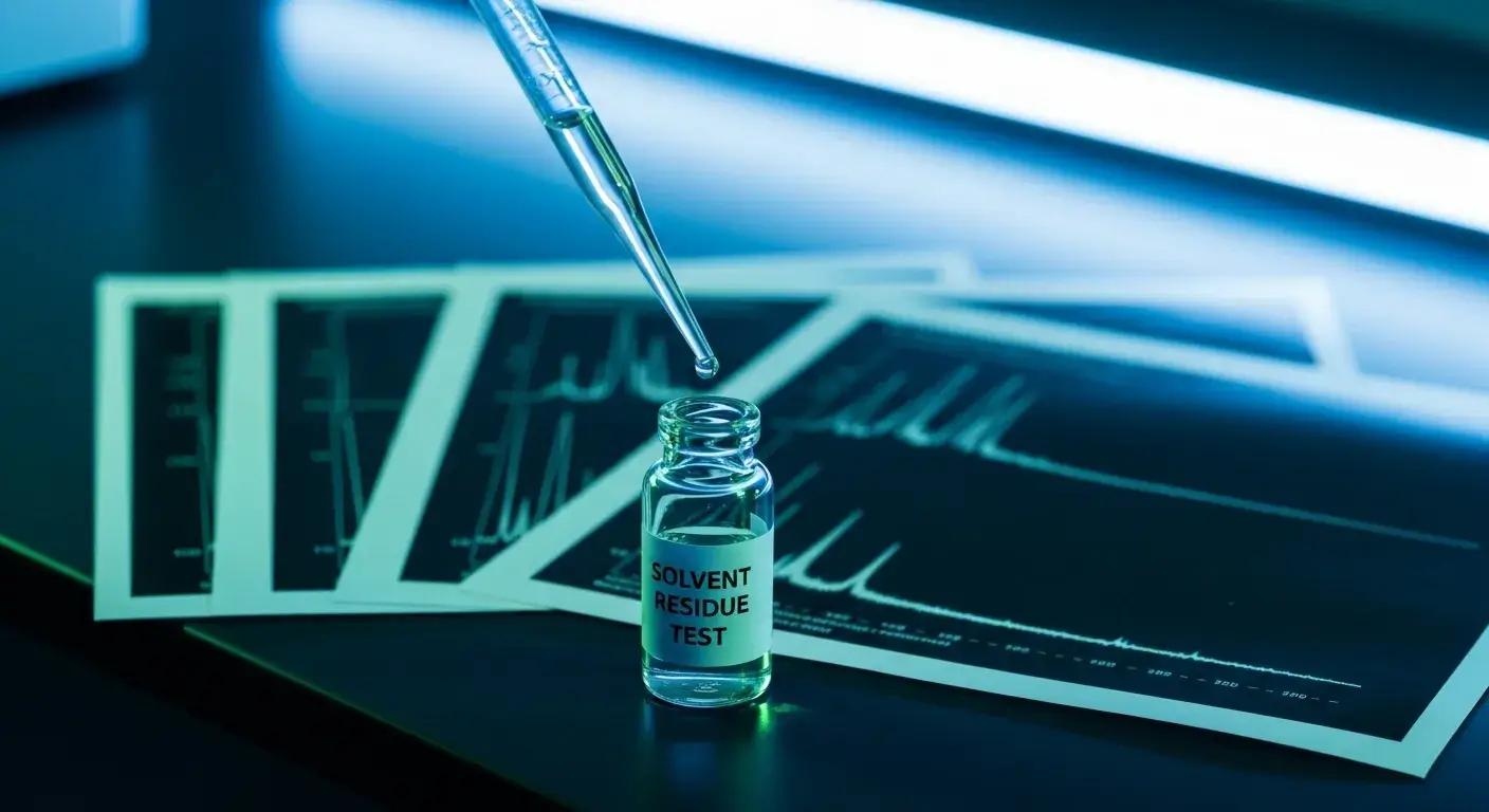 Essential oil contaminated with solvent