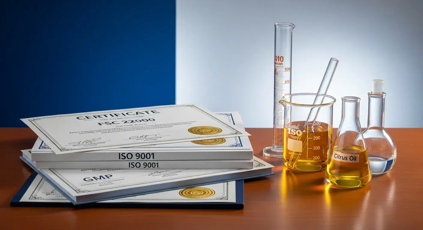 Regulatory compliance overview Quality and safety certifications for D-Limonene