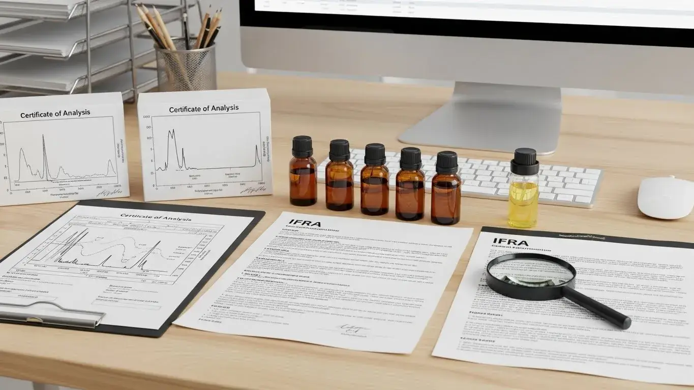 B2B quality evaluation of natural fragrance oils