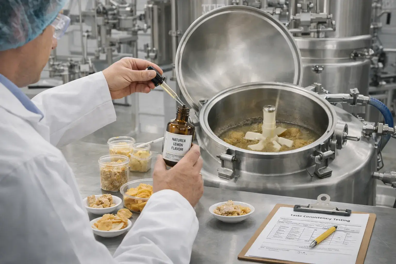 Natural flavor application in food manufacturing