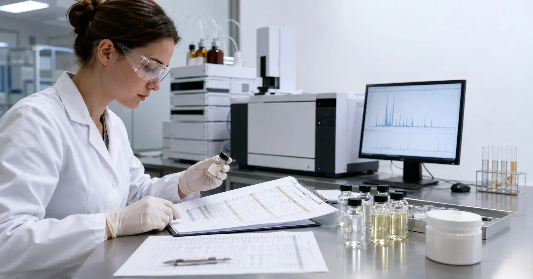 Allergen Documentation Review Analyst reviews fragrance allergen data for skincare formulation