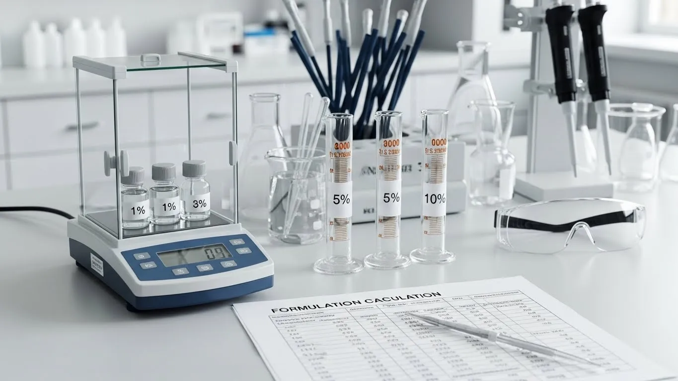 Usage Rate Measurement Measuring fragrance oil usage rates during formulation