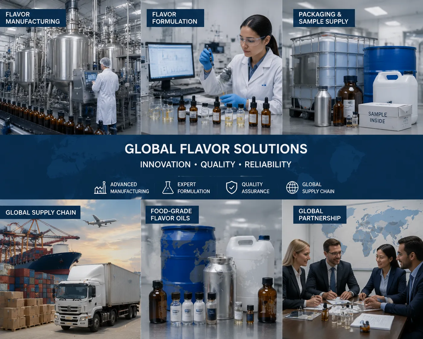 Global flavor industry manufacturing and innovation