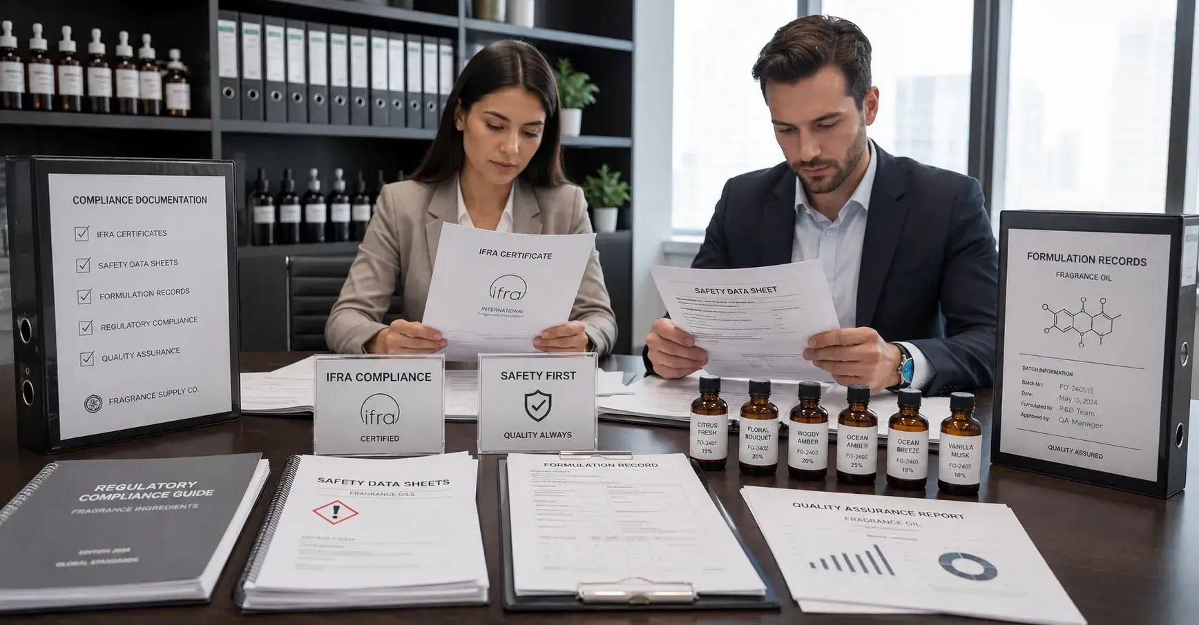 Fragrance oil regulatory compliance review