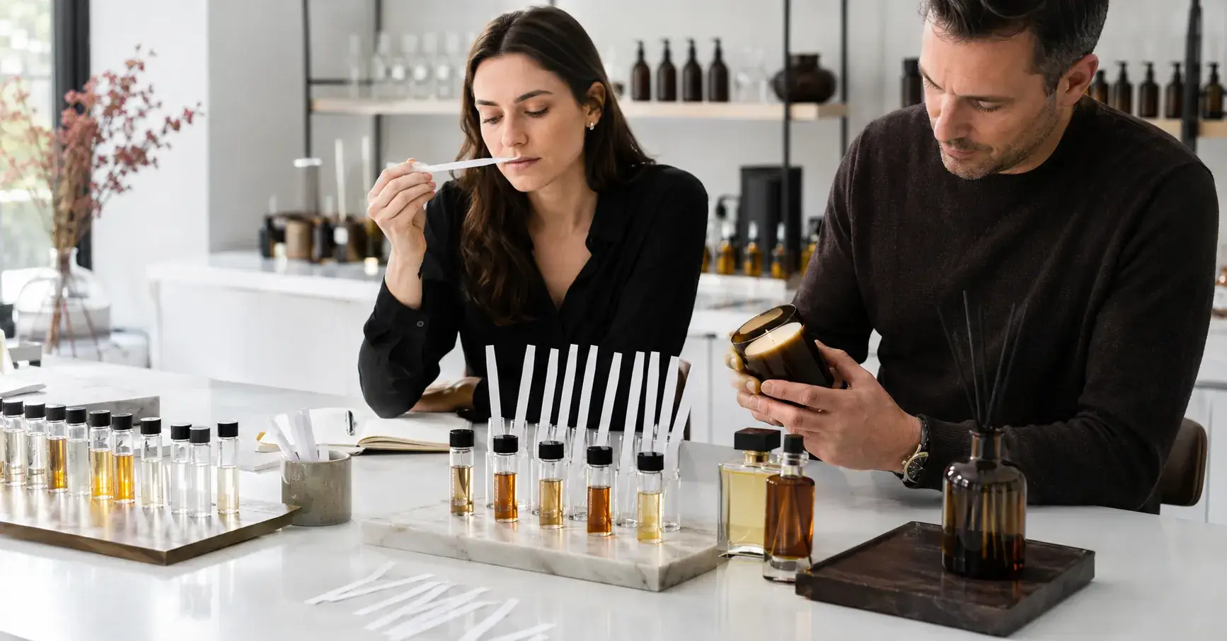 Modern Oud Applications Developers compare modern oud fragrance trials for perfume candles and diffusers