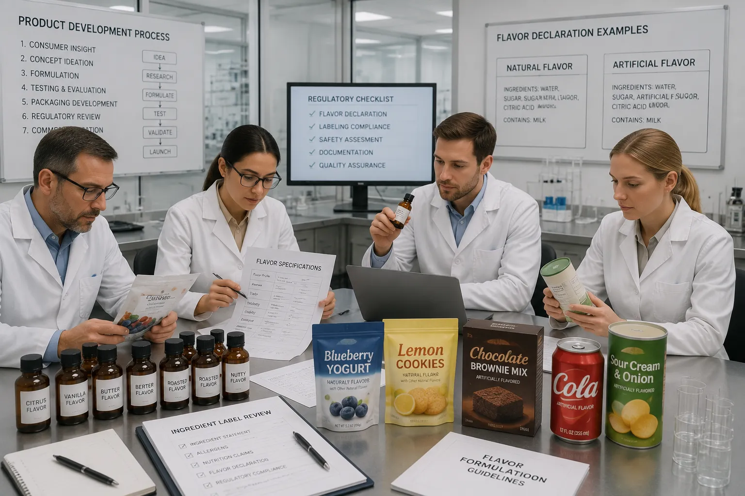 Food flavor labeling and formulation review