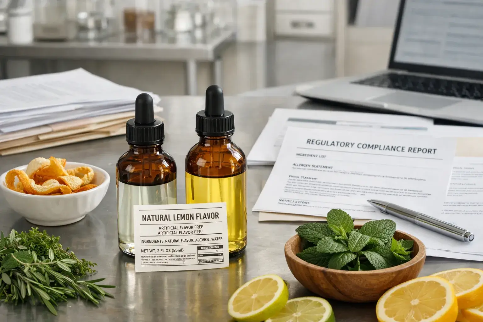 Natural flavor ingredient sourcing for food labeling