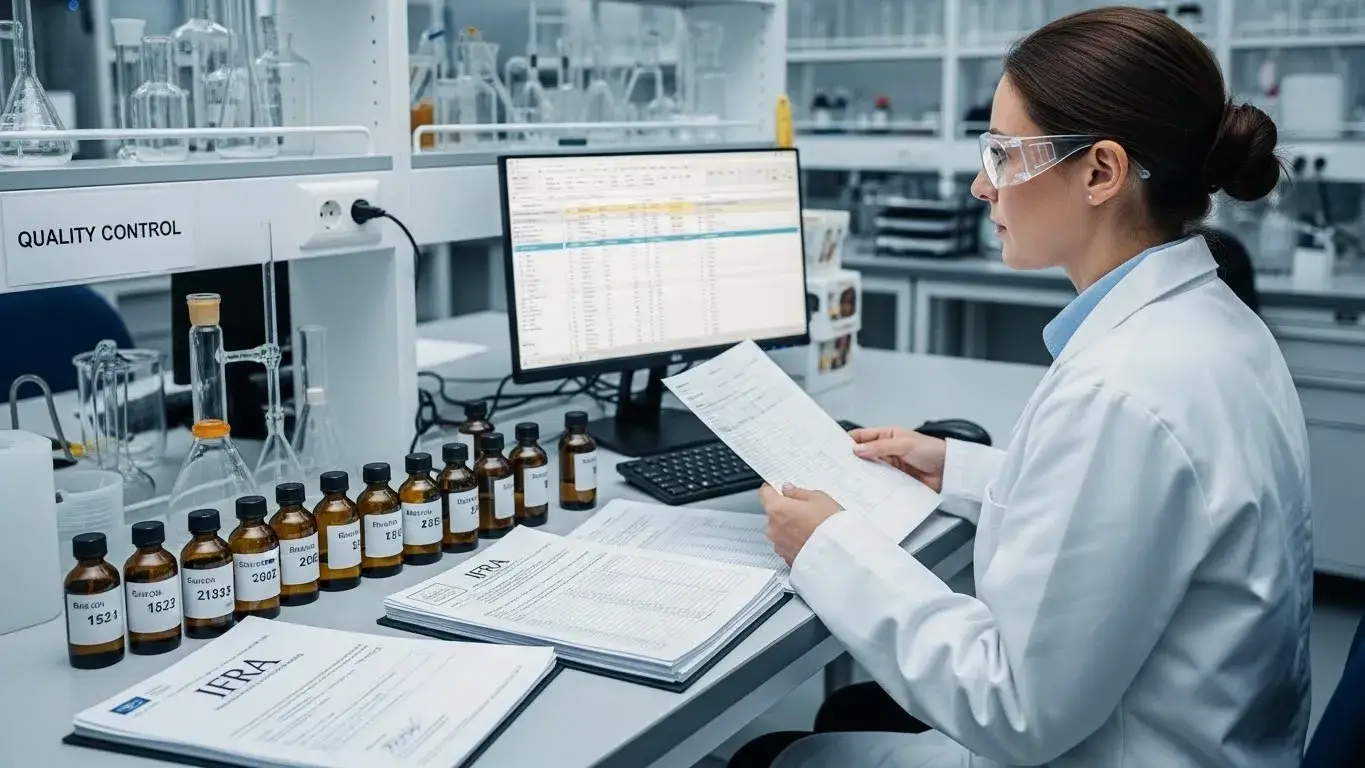 Natural fragrance oil safety and IFRA compliance