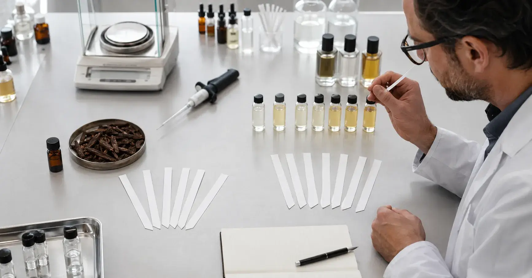 Natural Versus Synthetic Oud Perfumer compares natural oud oil with synthetic oud fragrance trials