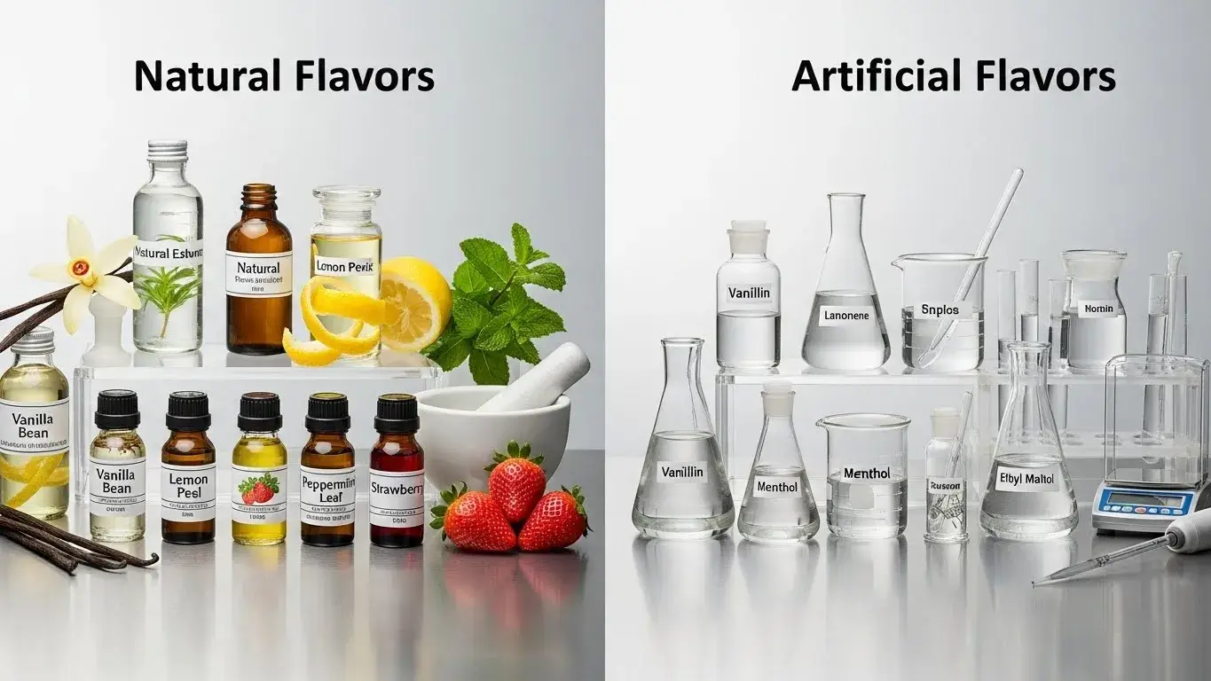 Natural versus artificial flavor comparison