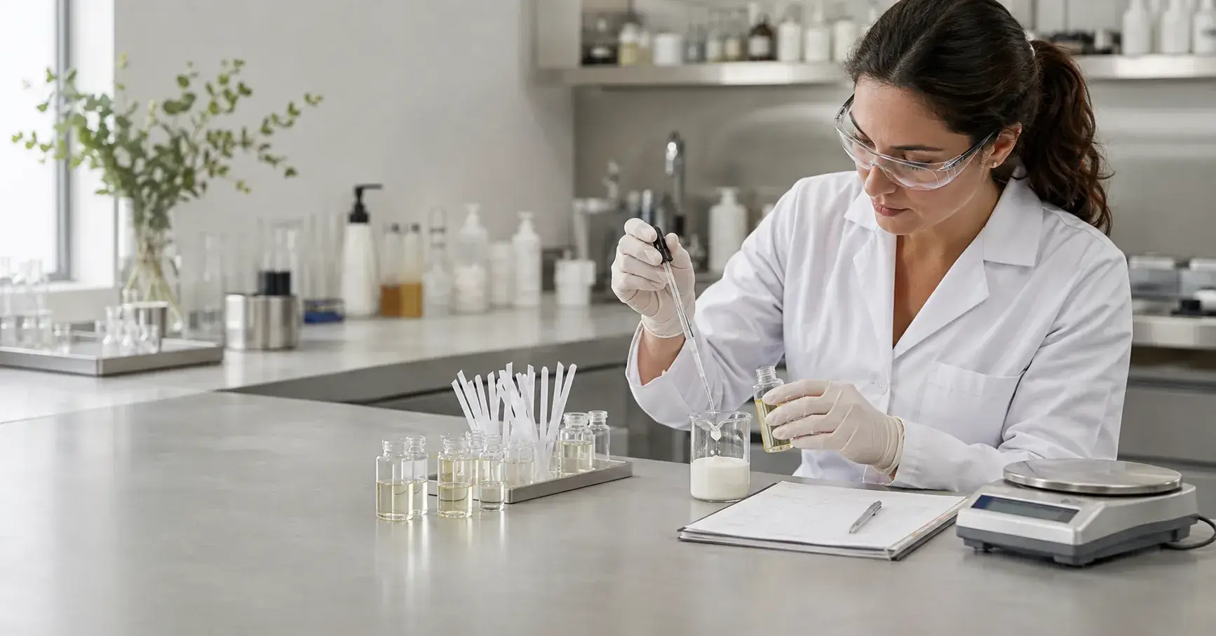 Skincare Fragrance Formulation Chemist develops a fragrance formula for skincare applications