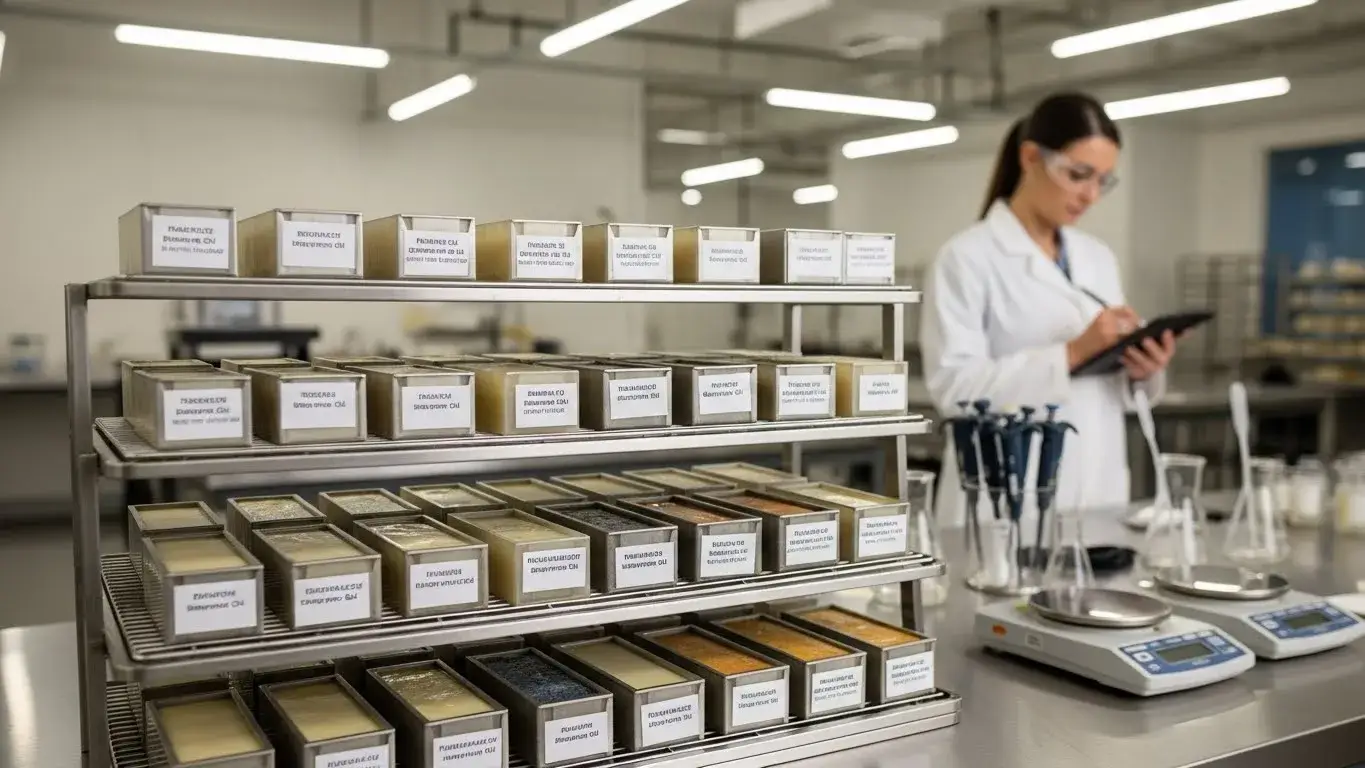 Cold process soap fragrance oil performance testing