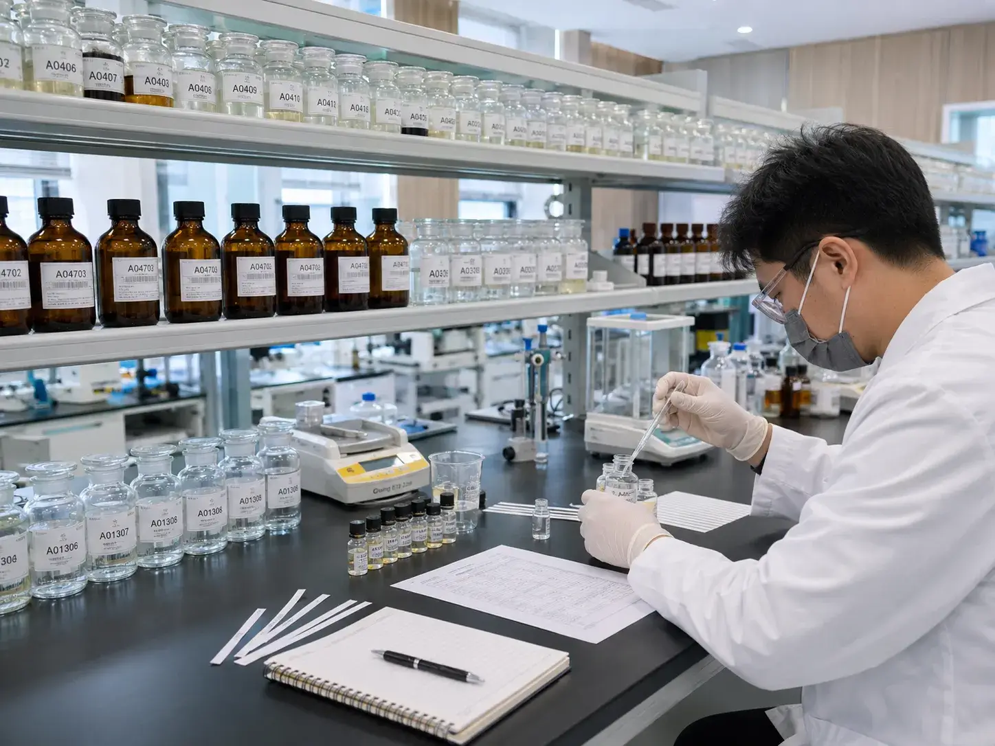 Fragrance accord creation in formulation laboratory