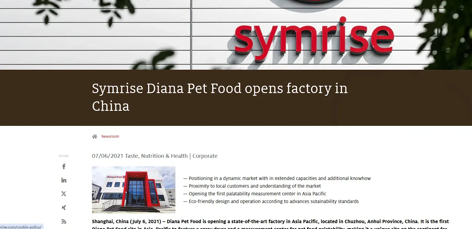 Diana Pet Food China